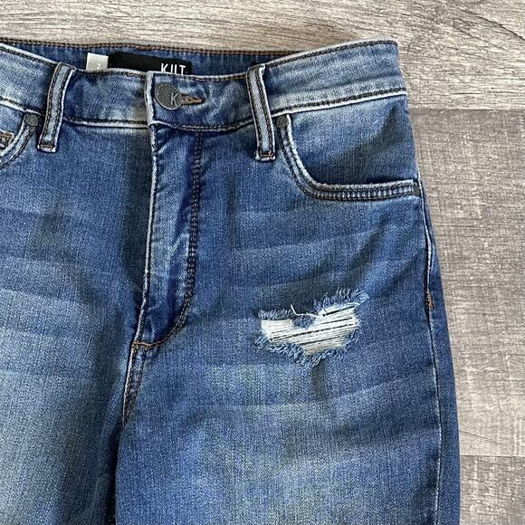 KUT from the Kloth Naomi Fab Ab Ankle Straight Jean Womens 2 (27X27) Hi Rise - Picture 3 of 8